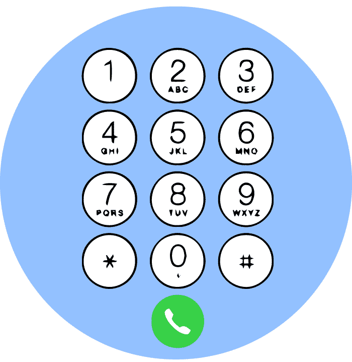 telephone voting number pad